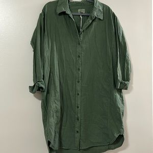 NWT Universal Thread Green Shirt Dress XXL